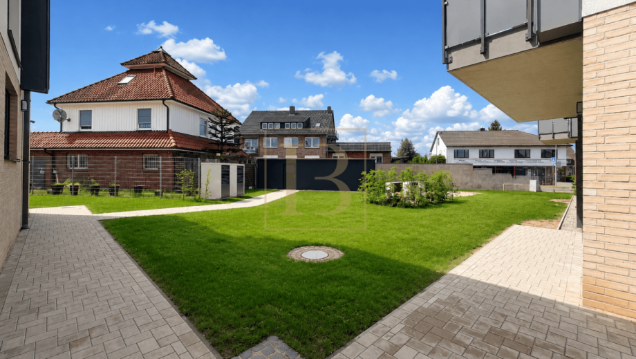 Ruhiger Innenhof mit gepflegter Gr�nfl�che Etagenwohnung Wrestedt