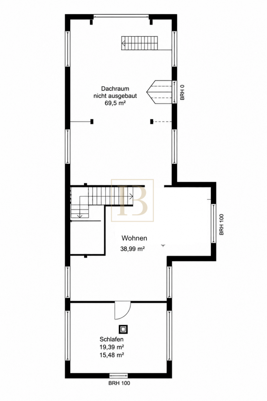 Grundriss Remise DG Bauernhaus Wustrow (Wendland)