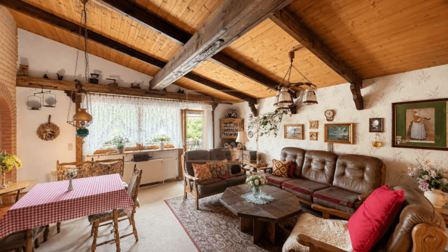 Wohnzimmer Bungalow Suhlendorf