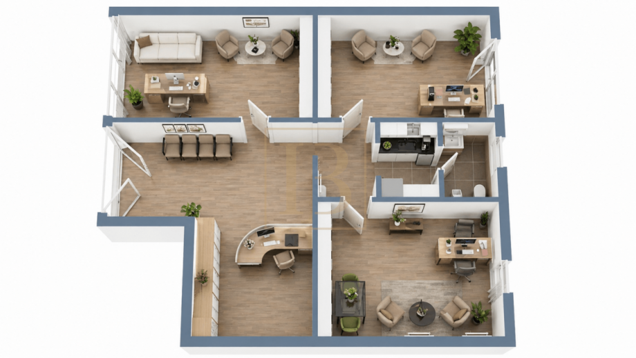 3D Grundriss B�ro / Praxis Wrestedt