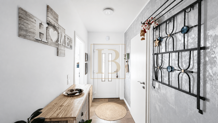 Heller und einladender Eingangsbereich Bungalow Ehra-Lessien