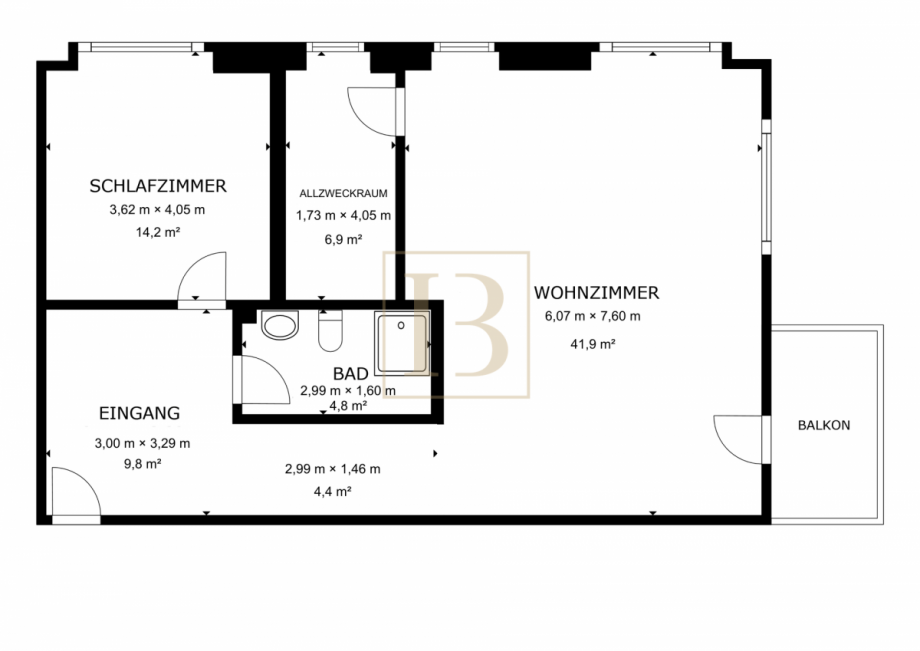 Grundriss Etagenwohnung Wrestedt
