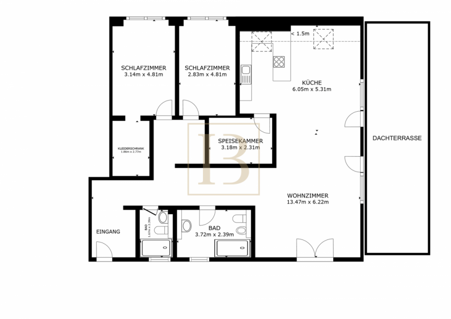 Grundriss Etagenwohnung Wrestedt