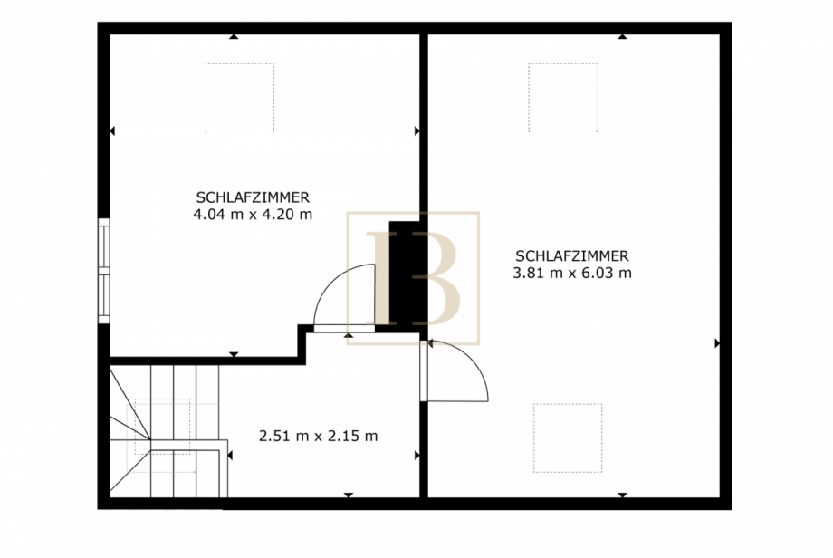 Grundriss OG Doppelhaush�lfte S�dheide