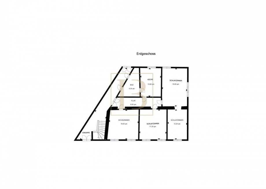 Grundriss EG Mehrfamilienhaus Bernburg