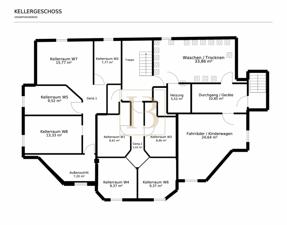 Keller-Grundriss Etagenwohnung Dransfeld