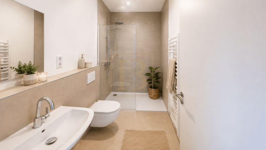 Elegantes Duschbad Etagenwohnung Wrestedt