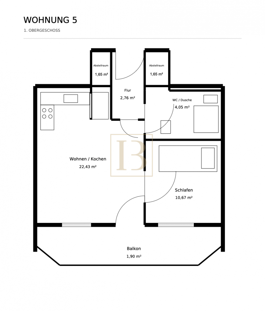 Wohnung-5-Grundriss Etagenwohnung Dransfeld
