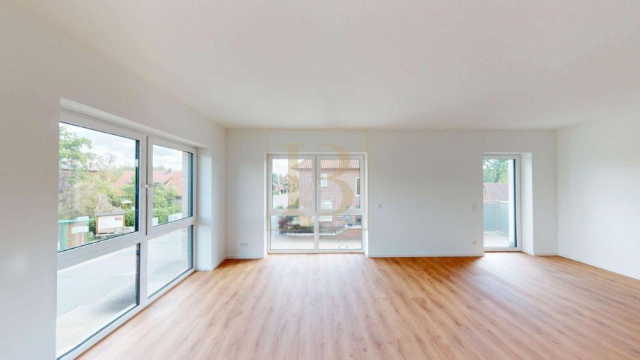 Wohn- und Essbereich im Originalzustand Etagenwohnung Wrestedt